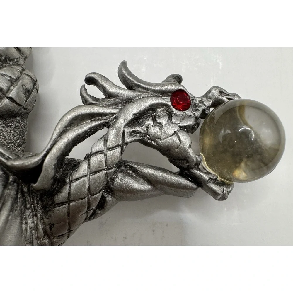 Dragon Sword Pewter Pin Medieval Gothic Vintage JJ Jonette‎ Fantasy